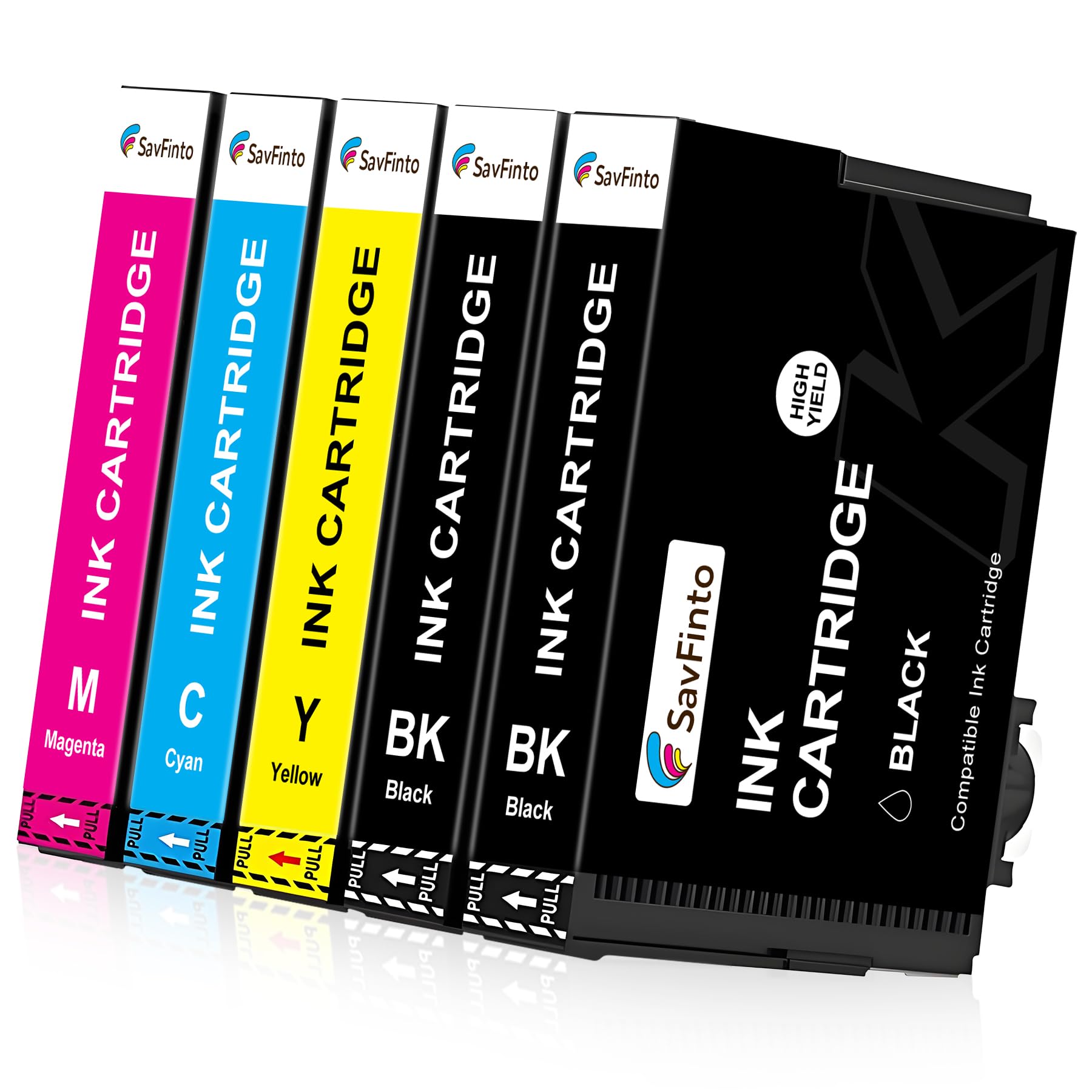 SavFinto Compatible Ink Cartridge Replacement for Epson 603XL for Epson Expression Home XP-2100 XP-2105 XP-3100 XP-3105 XP-4100 XP-4105 WorkForce WF-2810 WF-2830 WF-2835 WF-2850 (5 Pack) — image 1