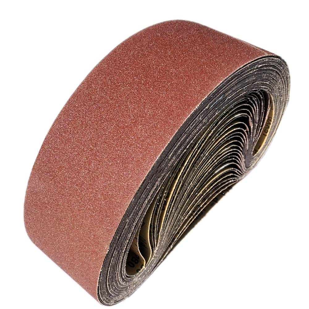 FEIHU GXK51-P Sanding Belts 100 x 915 mm, 40 60 80 120 150 240 400 Grits.for belt sander -Pack of 12 โ image 1