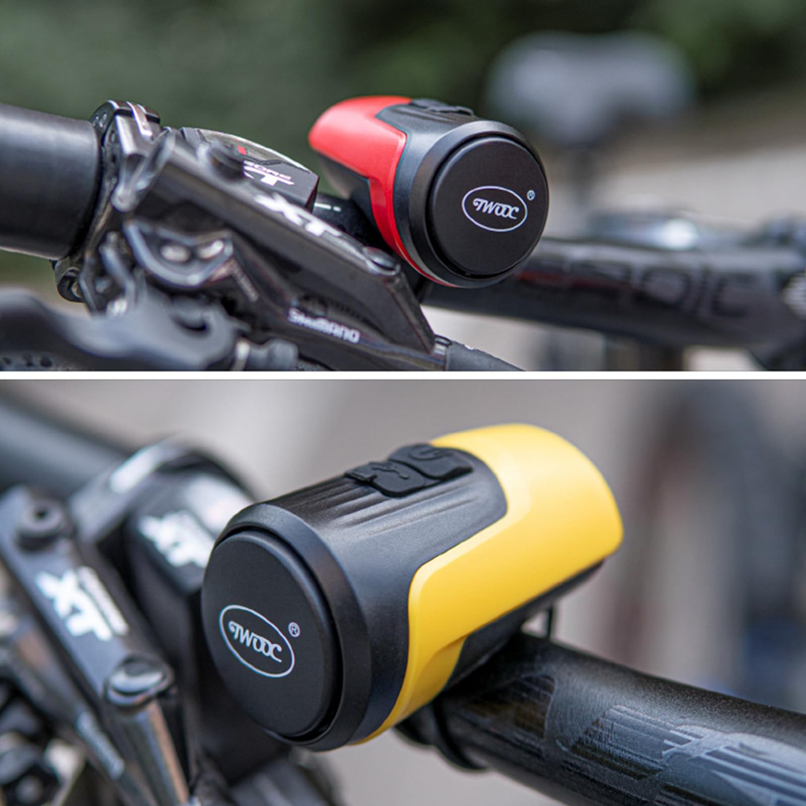 Electric Bike Bell, 125db Anti-Theft Alarm Loud Electric Bike Horn for Adults with 1 Sound Modes USB Rechargeable Battery Waterproof Bicycle Horn for MTB/BMX/Scooter/Road Cycling
