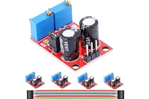 DAOKAI 5Pcs NE555 Pulse Frequency Duty Cycle Adjustable Module Rectangular Square Wave Signal Generator Stepper Motor Driver 