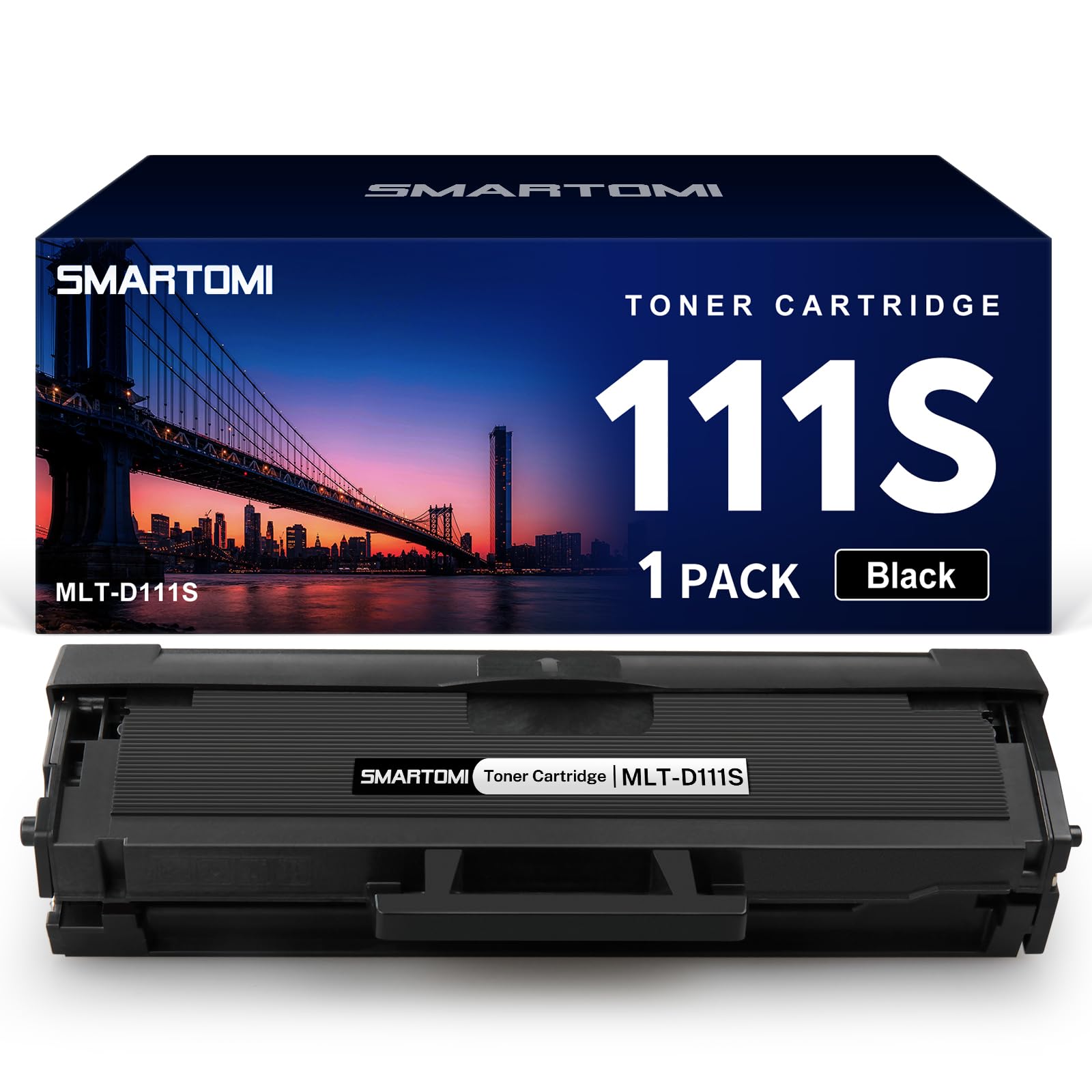 SMARTOMI D111S Compatible Toner Cartridge Replacement for Samsung MLT-D111S MLTD111S for Samsung Xpress M2026W M2026 M2070W M2070 M2020 M2020W M2022W M2022 M2070FW M2070F M2078W M2078 (Black, 1 Pack)