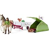 Schleich Horse Club - 23Pc Horse Club Sarah's Camping Adventure 42533 | Horse Figurine, Equestrian Toy for Girls 5+, Realistic Horse Toy, Screen-Free Imaginative Pretend Play, Party Gifts