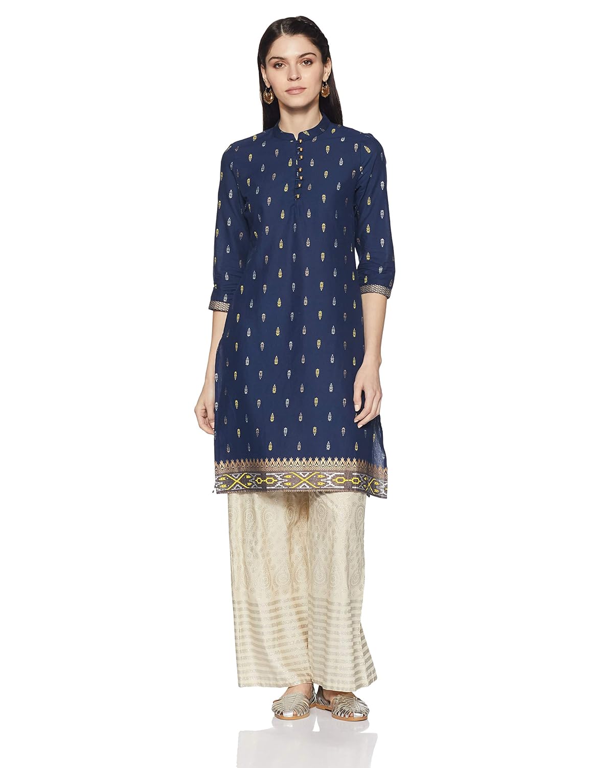 amazon brand - myx women's straight kurta