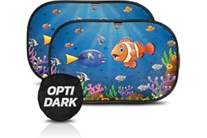 CARAMAZ Car Window Shade for Baby with Certified UV-Protection 2 Pack - 20"x12"