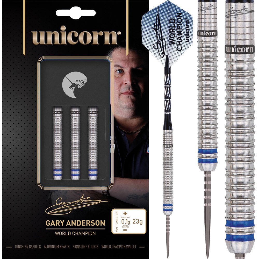 Gary Anderson Darts World Champion Phase
3 Natural 23g with FREE Darts Corner Checkout Gary Anderson Darts World Champion Phase 3 Natural 23g with FREE Darts Corner Checkout