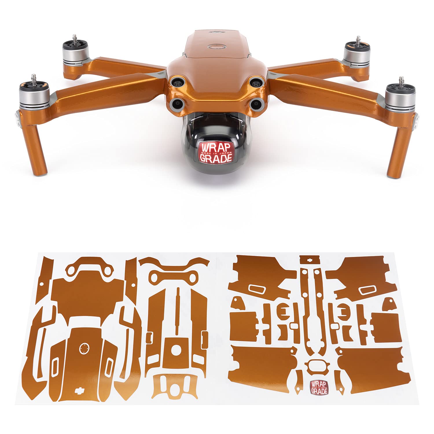 Wrapgrade Main Unit Skin DJI Compatible with DJI Air 2S (BUTTERFLY COPPER)