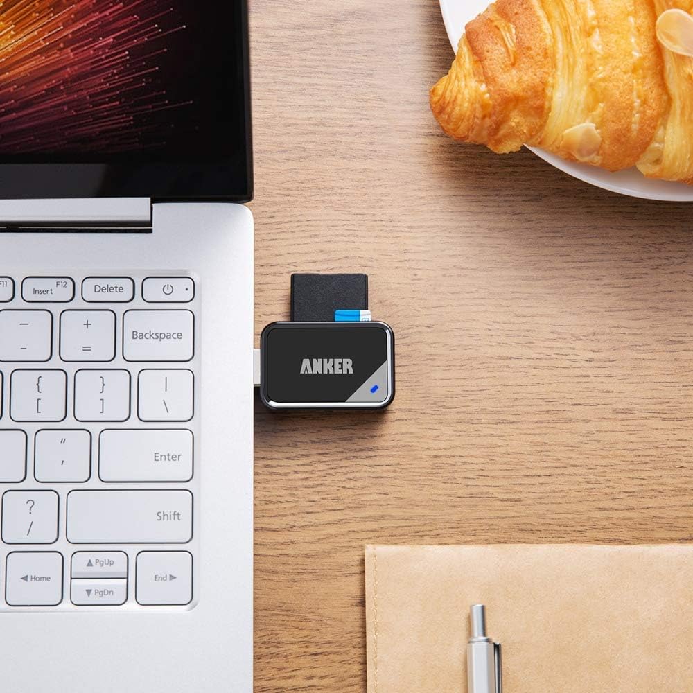 Anker 2-in-1 USB 3.0 SD Card Reader for SDXC, SDHC, SD, MMC, RS-MMC, Micro SDXC, Micro SD, Micro SDHC Card and UHS-I Cards: Computers & Accessories