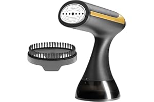 DLEVAKVE Steamer for Clothes, Portable Handheld Garment Travel Steamer,15-Second Fast Heat-up,20 Minutes of Continuous Steam,1500 Watts Clothes Steamer Fabric Wrinkles Remover