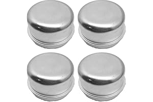 deawater 4pcs Trailer 2" - Grease Cover Dust Cap Axle Wheel Hub, Replacement 2000 lbs 3,500 lb Capacity Trailer Axle - Press Fit for Non-Lube Axles