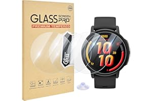 EasEasy 4 Pack Compatible For Garmin Bounce 2 Smartwatch Screen Protector Glass, Anti-scratch 9H Tempered Full Cover Protecti