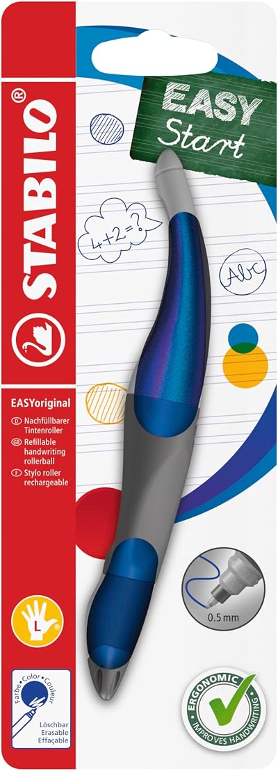 Stabilo EASYoriginal Holograph Left-Handed Rollerball Blue 1 Pack