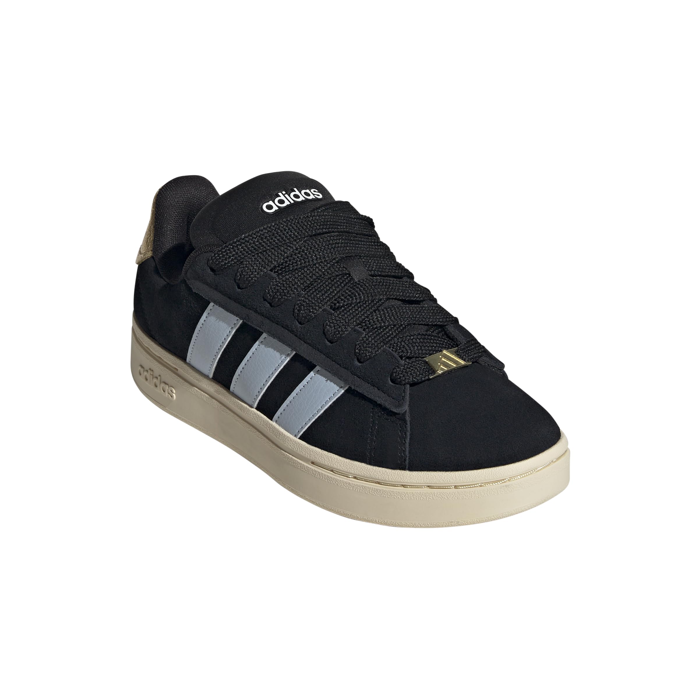 adidas Womens Grand Court Alpha 00s Sportswear, Black/Wonder Blue/Gold Metallic, 11 Image