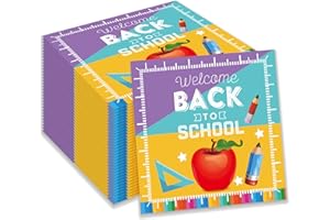 OXYLIPO Back to School Paper Napkins, 40Pcs, Opening Season Party Supplies, Happy School Themed