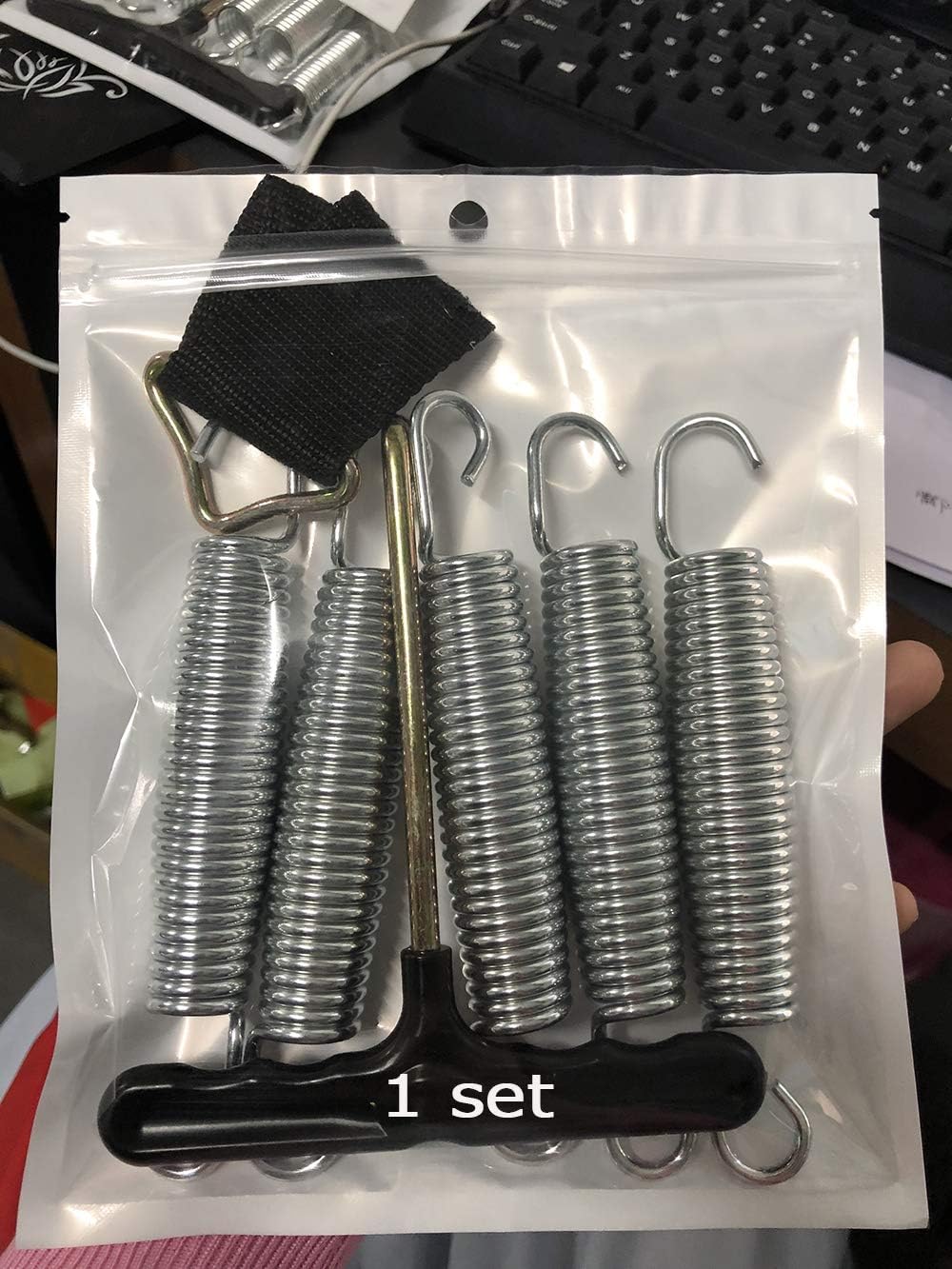 Trampoline spring (87, 100, 120, 140, 165 mm) spring replacement spring, trampoline accessories, trampoline triangle (14cm-1set) - Image 4