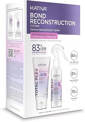 Total Plex Bond Repair Kit – 2 etapas de reconstrucción capilar | Reconstruido, reparado y sellado | concentrado 70 ml + sellador 60 ml | Complejo 10% nano-bond
