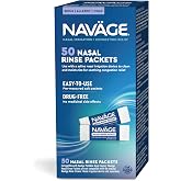 Navage&reg; Nasal Sinus Rinse Packets, Saline Salt Refills, 50 Count | ENT-Designed Precision: Pre-Measured Salt Packets for Navage Portable and Other Nasal Irrigation Devices