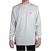 Ben Davis Men's Classic Label Long Sleeve Heavy Duty Pocket T-Shirt