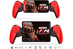 SNAIL BEAR Phone Controller, Game Controller for Android/iOS, 6-Axis Gyro Sensor, Hall Triger and Effect Sensor, Back Clip, Support for Mobile Phone/iphone/Tablet/Switch/playstation, D9 Controller (Red)