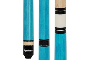 Dysdensa 3-Piece Heavy Jump Break Cue Stick 24-25 oz, Canadian Maple Wood 14mm Crystal Tip for Jumping or Breaking