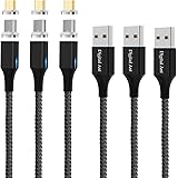 Digital Ant Gen-X Micro USB + USB-C/Type-C + i 3 in 1 Nylon Braided Magnetic Charging Cable, Support 3.0A Fast Charging & Dat
