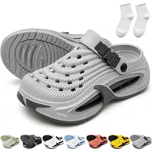 3D Performance Cloud Clogs, Breathable Lightweight EVA Summer Sneakers, Non-Slip Thick Sole Hollow Shoes for Men Women