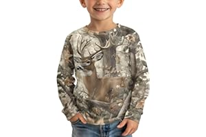 WELLFLYHOM Boy's Novelty T-Shirt Long Sleeve Shirts Casual Crewneck Top Pullover Tees Top Fall Clothes 3-16T