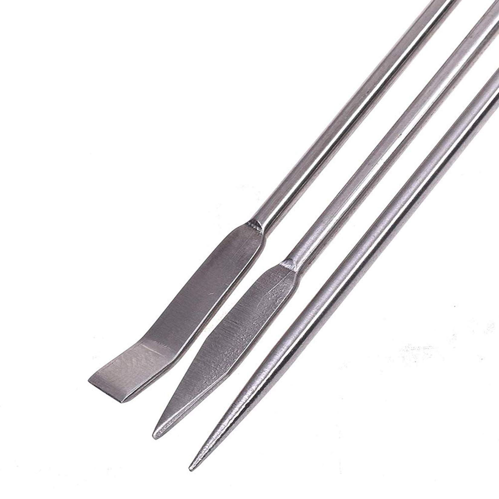 14Pcs Stainless Steel Lab Spatula Micro Scoop Reagent Laboratory Mixing Spatula 22cm Long