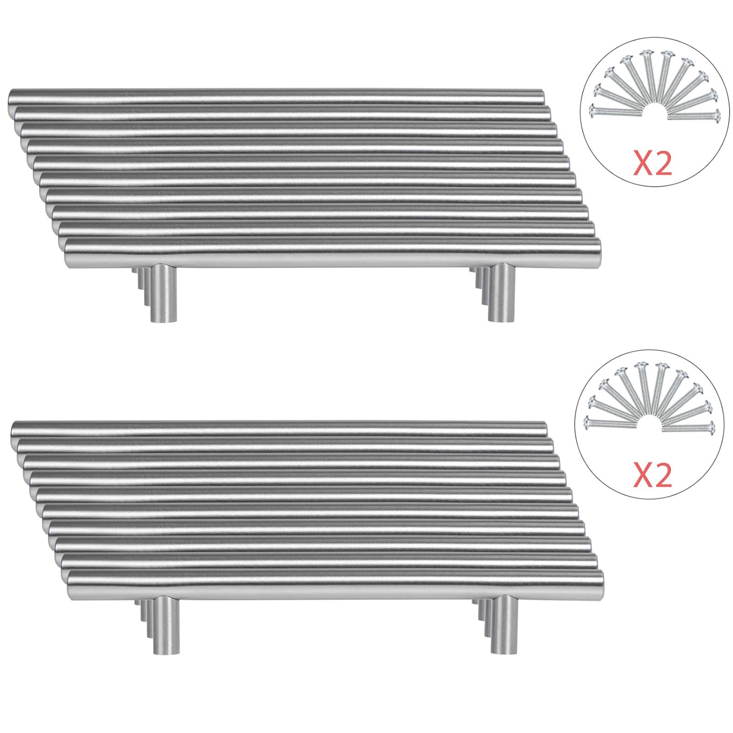 Yorbay 20 X Brushed Stainless Steel T Bar Handles Kitchen Cup