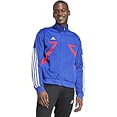 adidas Men's House Of Tiro Nations Pack Track Top, Semi Lucid Blue/Pure Ruby/White, Small