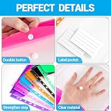 TOOELMON A4 Punched Pockets Wallets 12 Pack Plastic Document Files view 4