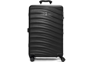 Travelpro Maxlite Air V2 Hardside Expandable Checked Luggage, 8 Spinner Wheels, Lightweight Hard Shell Suitcase, TSA lock, Black, Checked Medium 25-Inch