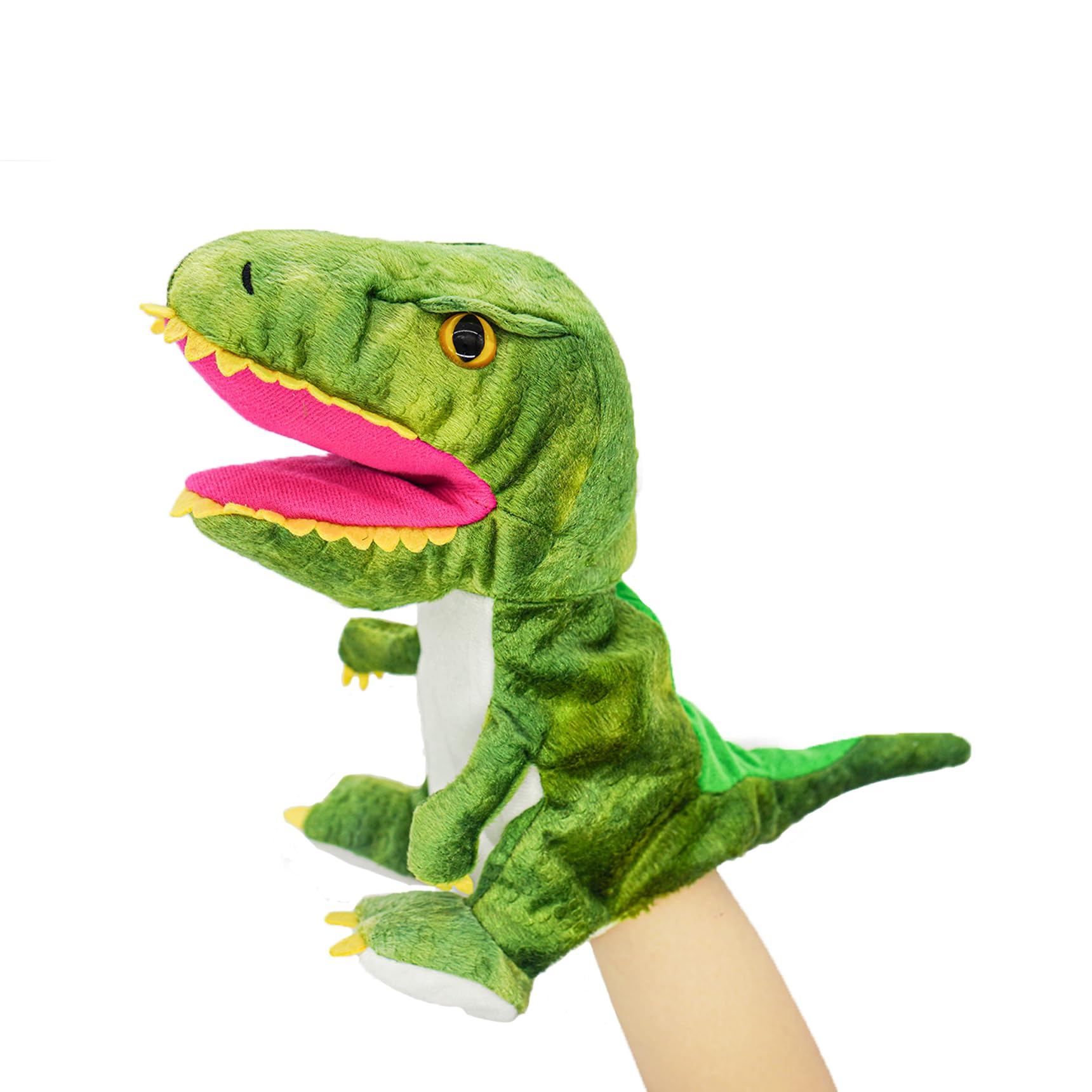lilizzhoumax Simulation Dinosaur Hand Puppet Plush Toy, Stuffed Animal Plush Dinosaur, Cute Role-Playing, Child Interactive Early Education Toys Home Decoration Animal Toys, Gift for Kids — image 1