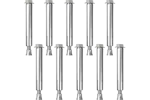 POPETPOP Speed Bump Screws : 10Pcs Heavy Duty Expansion Bolts Iron Expansion Screws for Asphalt Concrete Driveway, 3.93X0.79X0.79in