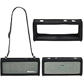 Silicone Protective Case for Sony ULT Field 3 Speaker, Shockproof Cover with Non-Slip Grip | Dust Resistant Skin for Bluetooth Speaker (Black)