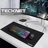 TECKNET Gaming Mouse Mat 900x400x3mm Large Extended Waterproof Black view 2