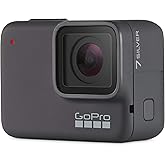 GoPro HERO7 Silver Waterproof Digital Action Camera with Touch Screen 4K HD Video 10MP Photos (Renewed)