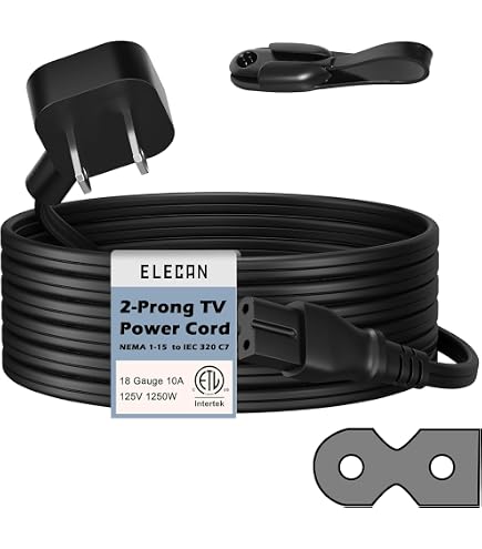 Amazon.com: Elecan 45 Degree Flat Plug Replacement Vizio LED TV