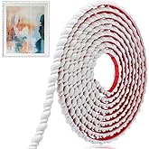 Maasechs Peel and Stick Molding Trim Flexible Molding Trim for Walls Self Adhesive Paintable DIY Wall Trims for DIY Mirror Frame Cabinet Edge Picture(Elegant,16.4 ft x 0.59 Inch,White)