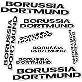 Desert Cactus Borussia Dortmund FC Sticker Decal Vinyl BVB German Germany Die Schwarzgelben Soccer Laptop Water Bottle Car Scrapbook (Type 3-4)