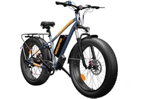 VOLTCYCLE Electric Bike for Adults - Peak 1000W E Bikes -Fat Tire Electric Bicycle Up to 30MPH 60+ Miles with 48V 18.2AH Removable Battery - 26" Electric Mountain Bike Features 7-Speed, Hydraulic Disc Brake