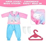 Aolso 14-18 Inch Doll Clothes 4-Packs Unicorn Theme for 35-45 cm Dolls view 6