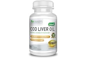 DR. MARTIN'S NUTRITION Burpless COD Liver Oil | 100 Softgels | Natural Source of Omega 3 Fatty Acids EPA & DHA | Vitamin A & D | Support Brain, Heart, Eye & Immune Health For Joints, Bones & Muscles Supplement No AfterTaste