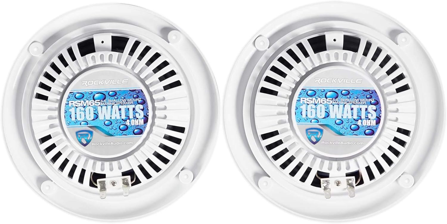 shallow mount 6.5 marine speakers