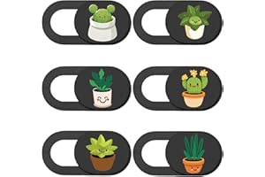 PRESSINART 6Pcs 6 Styles Phone Front Camera Blocker Plant Laptop Camera Cover Privacy Guard Webcam Protector Blocker for Lapt