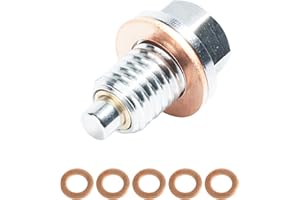 iolory Car Magnetic Oil Drain Plug,Magnetic Oil Drain Plug,Automotive Replacement,Magnetic Aluminum Oil Drain Plug Sump Drain