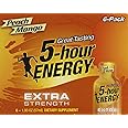 5 Hour Energy Extra Strength Drink Shot, Peach/Mango, 6 Count