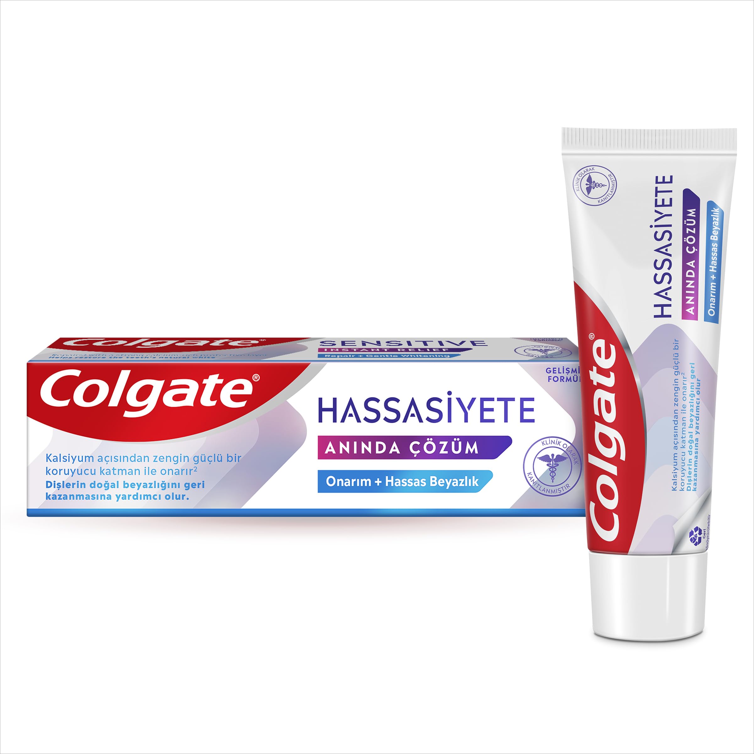 Colgate Sensitive Pro Relief Toothpaste 75 ml, Clinically Proven Enamel and Teeth Whitening Toothpaste, Pack of 1