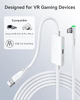 INIU 16ft VR Link Cable with Charging USB 3.0 Meta Quest 3/2 Pro view 7