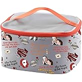 PXTIDY Opera Drama Inspired Travel Makeup Case Mask Cosmetic Organizer Bag Musical Theatre Lover Gift