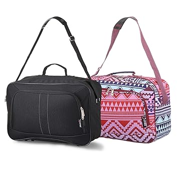 16 Inch Carry On Hand Luggage Flight Duffle Bag 2nd Bag Or Underseat 19l Black Multi Aztec #underseat #carry #on #luggage 16 Inch Carry On Hand Luggage Flight Duffle Bag 2nd Bag Or Underseat 19l Black Multi Aztec
